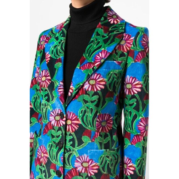 La DoubleJ 24/7 Velvet Floral Jacket Size M - Picture 1 of 12